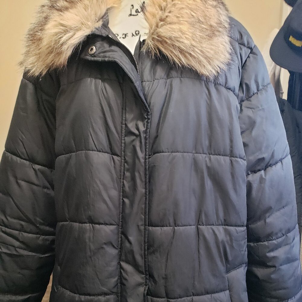 Ann Taylor, Black / Faux Fur (detachable) color, XXL